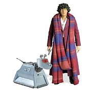 Doctor Who Fourth Doctor Burgundy Outfit with K-9 Figures